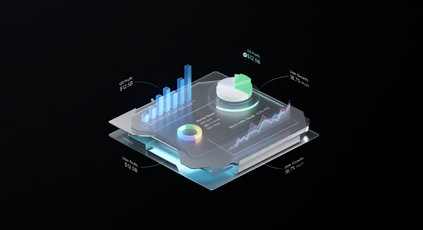 Dashboard financiero 3D