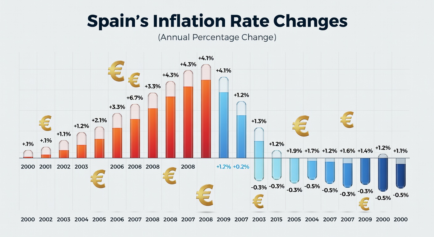 Infografía tasa de inflación España