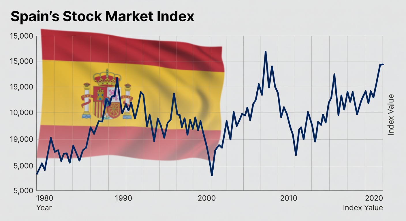 Gráfico mercado de valores España